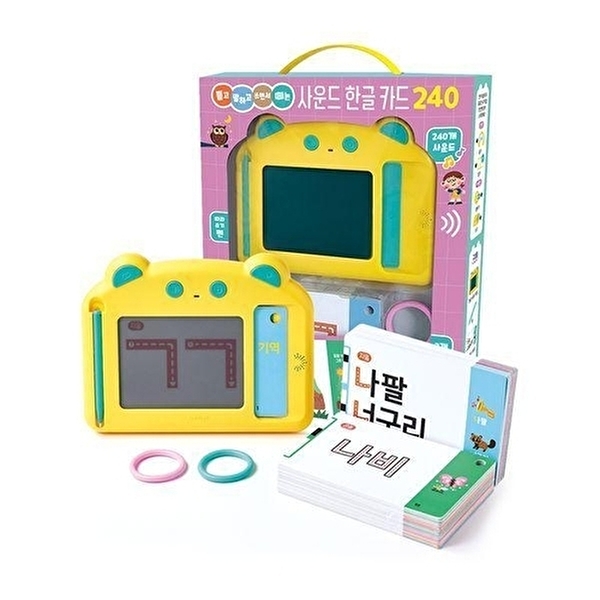 웅진북센 듣고 말하고 쓰면서 떼는 사운드 한글 카드 240