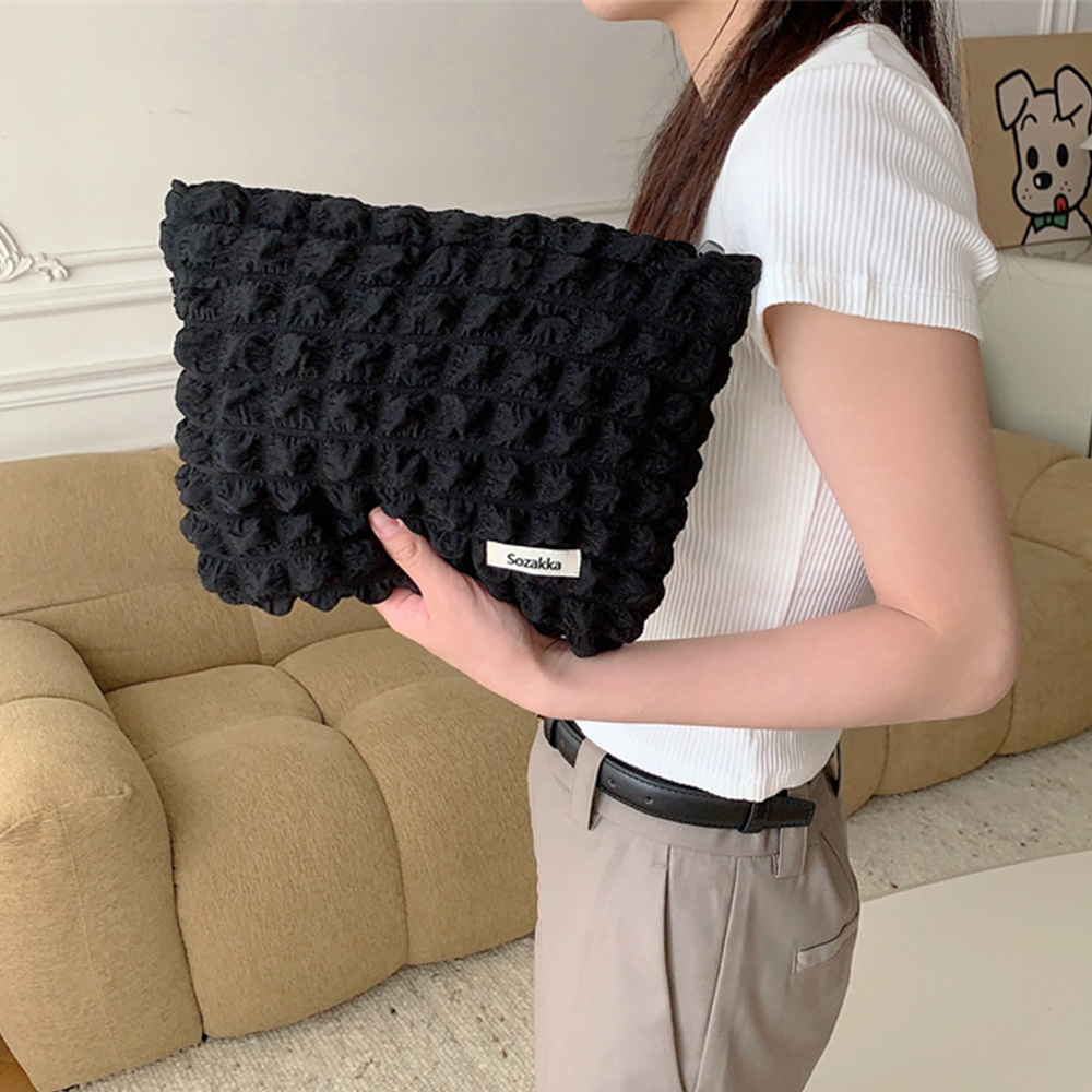 위더스욕실용품 라이트무드 퀼팅 빅사이즈 화장품 파우치